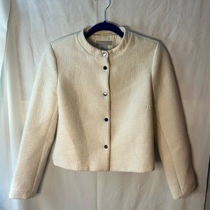 Cream cropped jacket